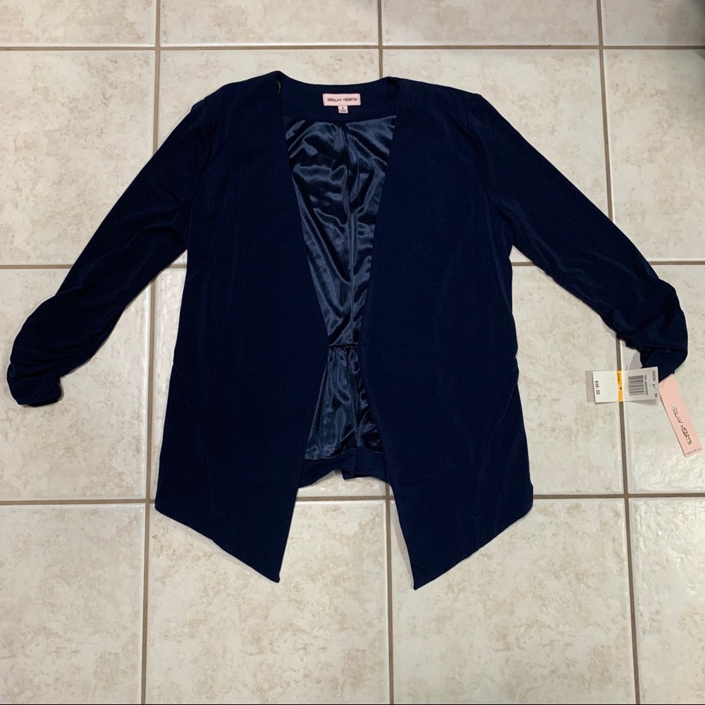 Sequin Hearts Small Navy Blue Blazer